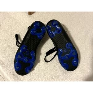 Kids Adidas Goletto VIII Soccer Cleats Size 1 Black and Blue